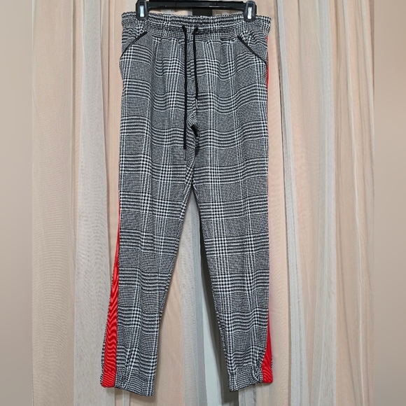 David Lerner + Evereve Slim Track Joggers, Elastic Waist, Herringbone, EUC! - Picture 2 of 16